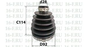 Пыльник привода наружный SS-3006 MR528639 SS3006 16F