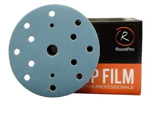 Шлифовальный круг ROXTOP FILM 150мм на липучке 15 отв синий Р400 RoxelPro 152216 152216 RoxelPro