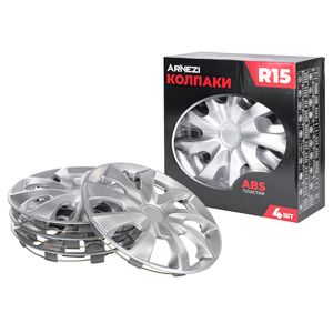 Колпаки R15 Stardust 4шт (серебристые) ABS-пластик ARNEZI A0702020 a0702020 Arnezi