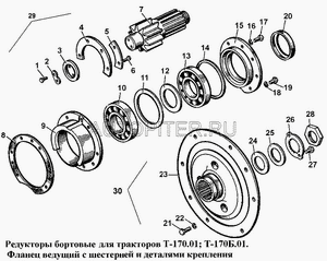 Фиксатор ф105 2отв.ф9 50-19-154 ЧТЗ 5019154 ЧТЗ
