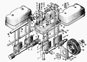 Пружина стяжная L14 (4вит.) ф35х40 700382026 ЧТЗ