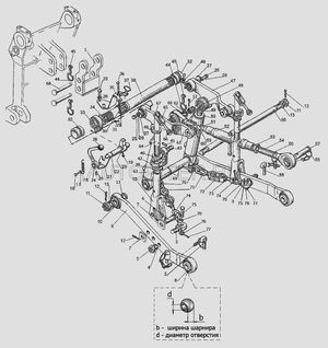 Упор вала задней навески МТЗ-320 220-4605013 2204605013 МТЗ