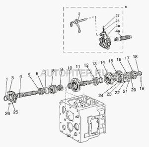 Стакан подшипника вторичного вала МТЗ-82//арт.50-1701255 501701255 МТЗ