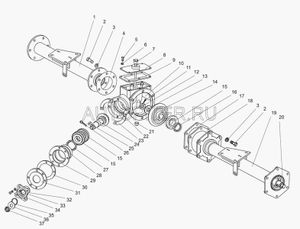 шестерня редуктора!\ МТЗ-320 8264714417 МТЗ