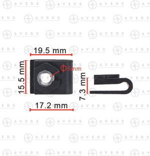 Клипса (пистон) крепления брызговика Mazda (AVERS) B09251861 b09251861 Avers