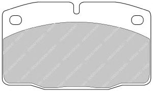 Комплект тормозных колодок, дисковый тормоз FDB173 Ferodo