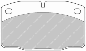 Комплект тормозных колодок, дисковый тормоз FDB173 Ferodo