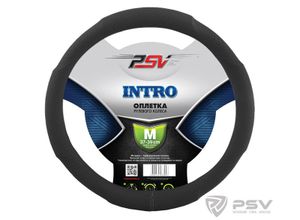 Оплетка руля "M" d37-39см "PSV" INTRO кожа/ черный 118854 PSV