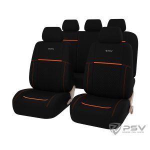 Чехлы а/м унив. "PSV" Quantum черный/отсрочка оранжевый 129612 PSV
