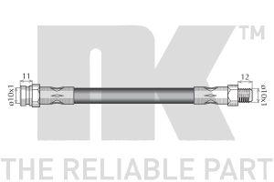 Шланг тормозной задний для Mitsubishi Galant (E1) 1984-1987 853009 Nk