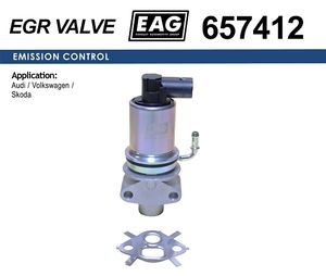 Клапан EGR VAG A3/OCTAVIA/BORA/CADDY/GOLF/POLO/TOURAN/SHARAN 1.6-2.0 657412 EAG