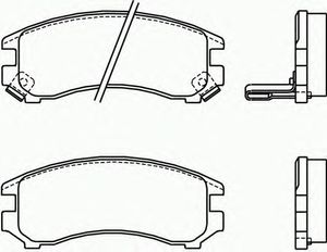 Комплект тормозных колодок, дисковый тормоз P 56 018 Brembo