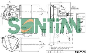 Электродвигатель стеклоочистителя ZD14354 Sontian