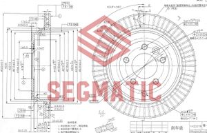 Диски тормозные SEGMATIC SBD30093382 Segmatic