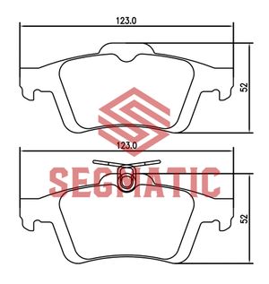 олодка торм диск зад FORD Focus 1.6 2005-2012 FORD Focus 1.6 2004-2012 FORD Focus 1.6 2006-2011 sgbp2557 Segmatic