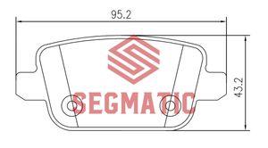 Колодки тормозные дисковые SEGMATIC SGBP2606 1439867 Колодка торм диск зад Ford Mondeo 2.0 2007-2014 sgbp2606 Segmatic