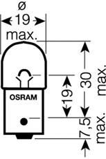 Ламп�а накаливания, фонарь указателя поворота 5008-02B Osram