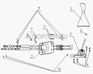 Чехол рычага переключения передач рукоятка Vision (1064000191) 1064000191 Geely