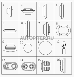 РЕЗИНОВАЯ КРЫШКА ?30 1068000035 Geely