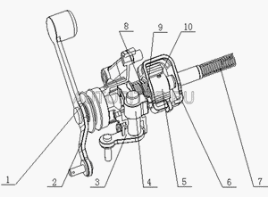 НАПРАВЛЯЮЩАЯ ВАЛА ПЕРЕКЛЮЧЕНИЯ LCC 3170210101 Geely