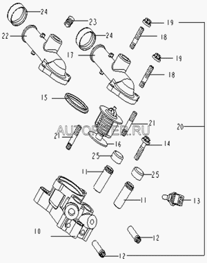 Сальник клапана вентиляции картера OTAKA E01040090 E010400901 Geely