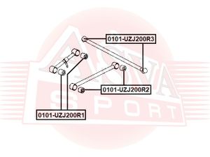 Сайлентблоки подвески™ASVA 0101uzj200r2 Asva