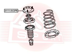 Опора переднего амортизатора правая TOYOTA CAMRY SXV2#/MCV2# 1996-2001 0111XV2FR Asva
