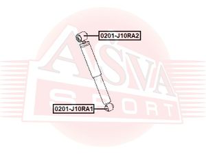 Сайлентблок подвески 0201j10ra2 Asva