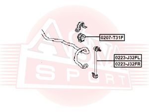 Сайлентблок ASVA 0207t31f Asva