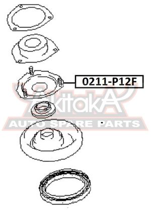 Опора стойки амортизатора 0211p12f Asva
