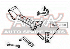 Опора шаровая правая подвески задних колес для Mitsubishi Eclipse III 1999-2005 0420050 Asva