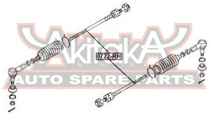Шарнир 0722RH Asva