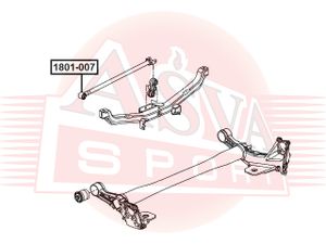 Сайлентблок тяги CHEVROLET CRUZE/OPEL ASTRA J 09- зад.подв. 1801007 Asva