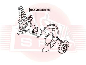 Подшипник передней ступицы для Mitsubishi Colt (Z3) 2003-2012 DACM40760038 Asva