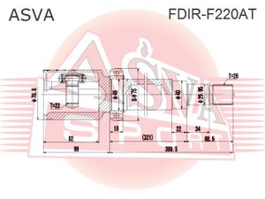 Шарнирный комплект FDIRF220AT Asva