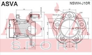 Ступица колеса NSWHJ10R Asva
