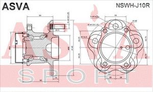 Ступица колеса NSWHJ10R Asva