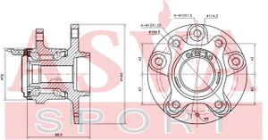 Ступица колеса szwhsx4cr Asva