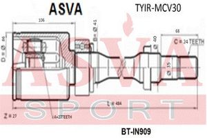 Шарнирный комплект TYIRMCV30 Asva
