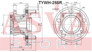 Ступица колеса TYWH255R Asva