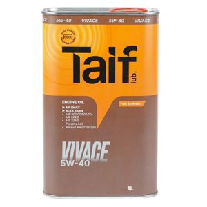 TAIF VIVACE 5W-40, 1л. Моторное масло 211025 Taif