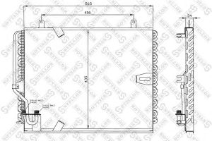 Конденсатор, кондиционер 10-45047-SX Stellox