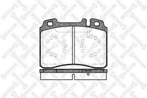 Колодки тормозные передние к-кт для Mercedes Benz W210 E-Klasse 1995-2000 390 000-SX Stellox
