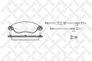 Комплект тормозн�ых колодок, дисковый тормоз 840 004-SX Stellox