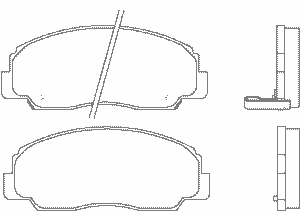 Комплект тормозных колодок, дисковый тормоз MDB2471 Mintex