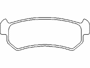 Колодки тормозные задние дисковые к-кт для Daewoo Nubira 2003-2007 MDB2611 Mintex