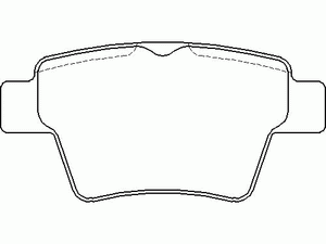 Колодки тормозные задние дисковые к-кт для Geely EMGRAND EC7 2011-2016 MDB2693 Mintex