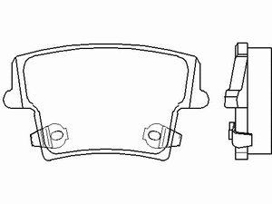 Колодки тормозные задние дисковые к-кт для Chrysler 300C 2011> MDB2695 Mintex