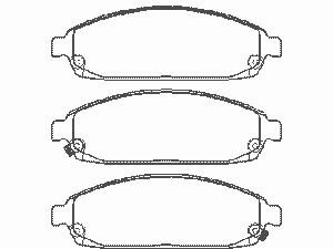 Комплект тормозных колодок, дисковый тормоз MDB2705 Mintex