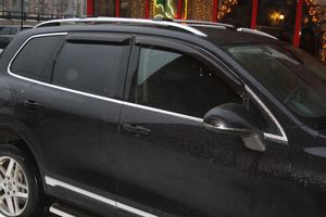 Комплект ветровиков VW Touareg 03-> (4 шт, чёрные) 92496014B Egr